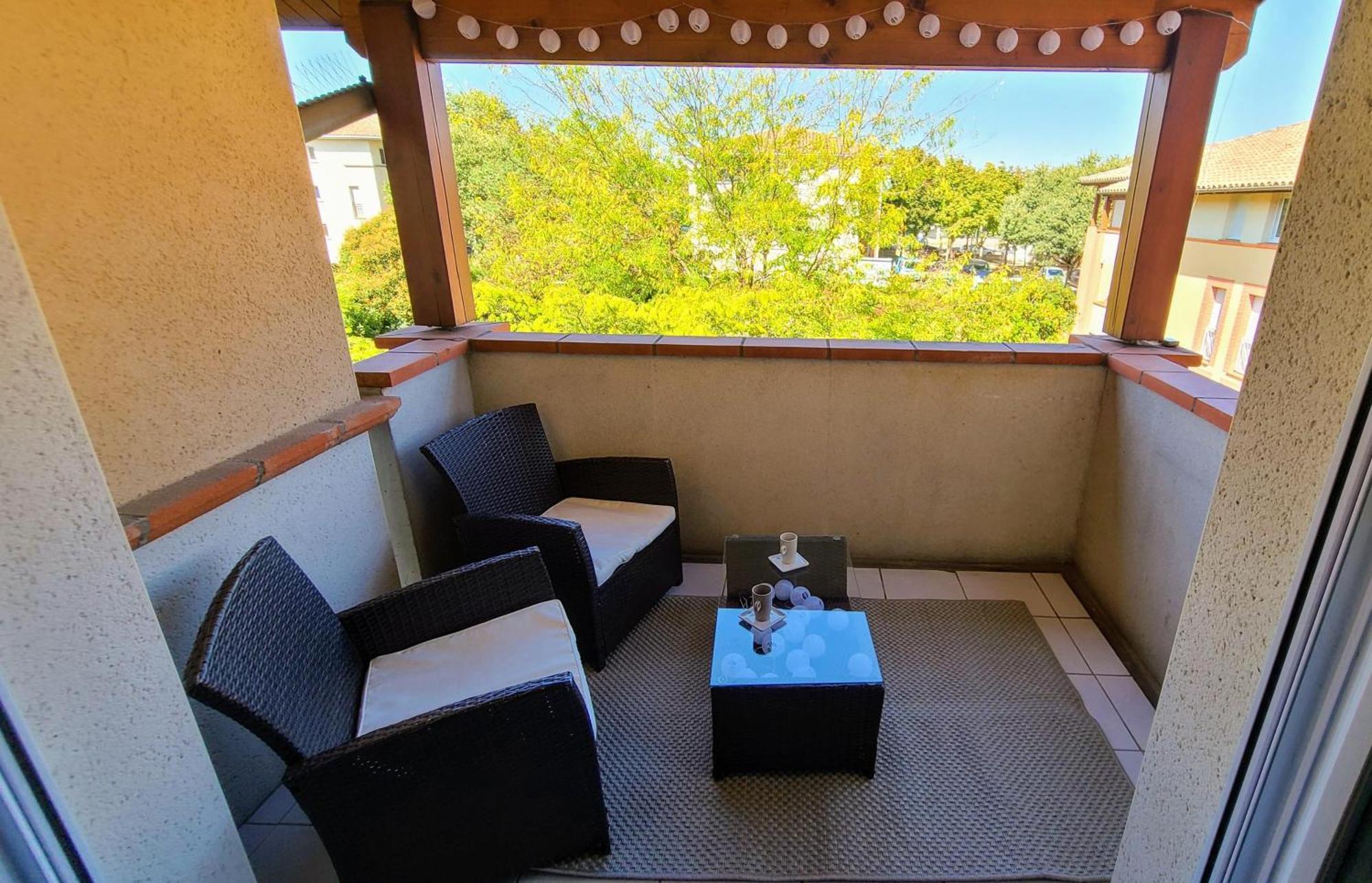 " Cote Parc " Cite De L'Espace - Balcon - Piscine トゥールーズ エクステリア 写真