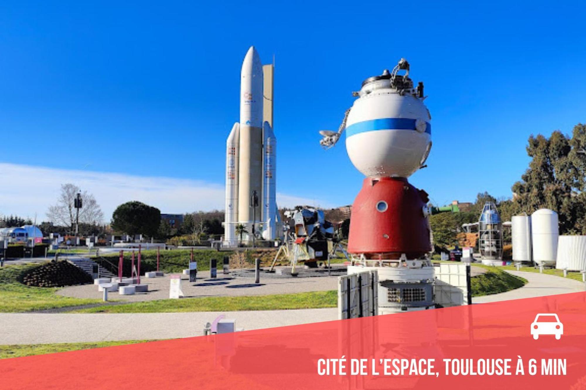 " Cote Parc " Cite De L'Espace - Balcon - Piscine トゥールーズ エクステリア 写真